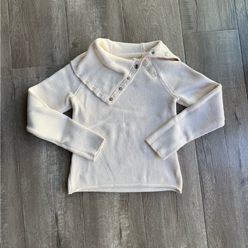 Women's Cream 100 % cotton Sweater